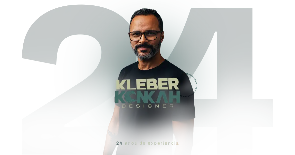 Kleber Konkah, designer e web designer sênior com 24 anos de experiência
